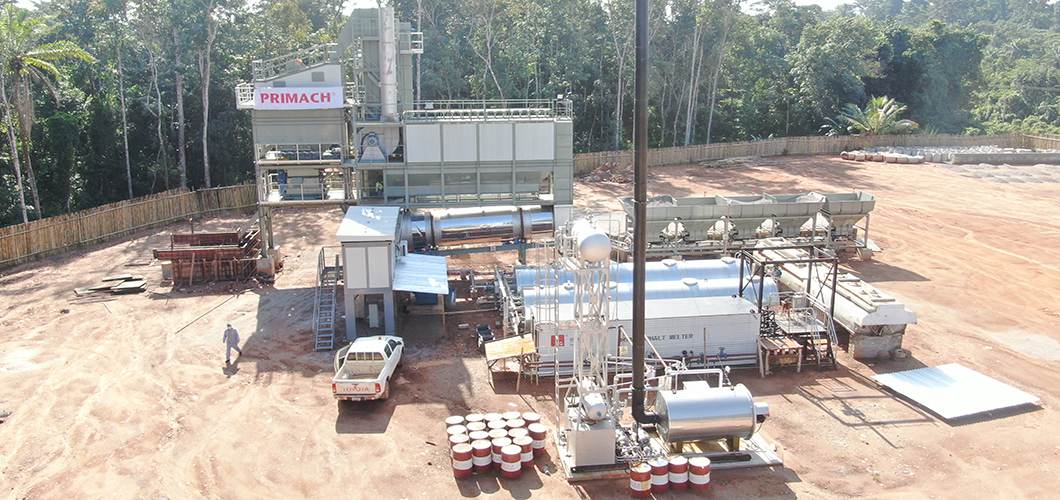 D&G Machinery 160 т/сағ асфальт қоспалау зауыты — Либерия