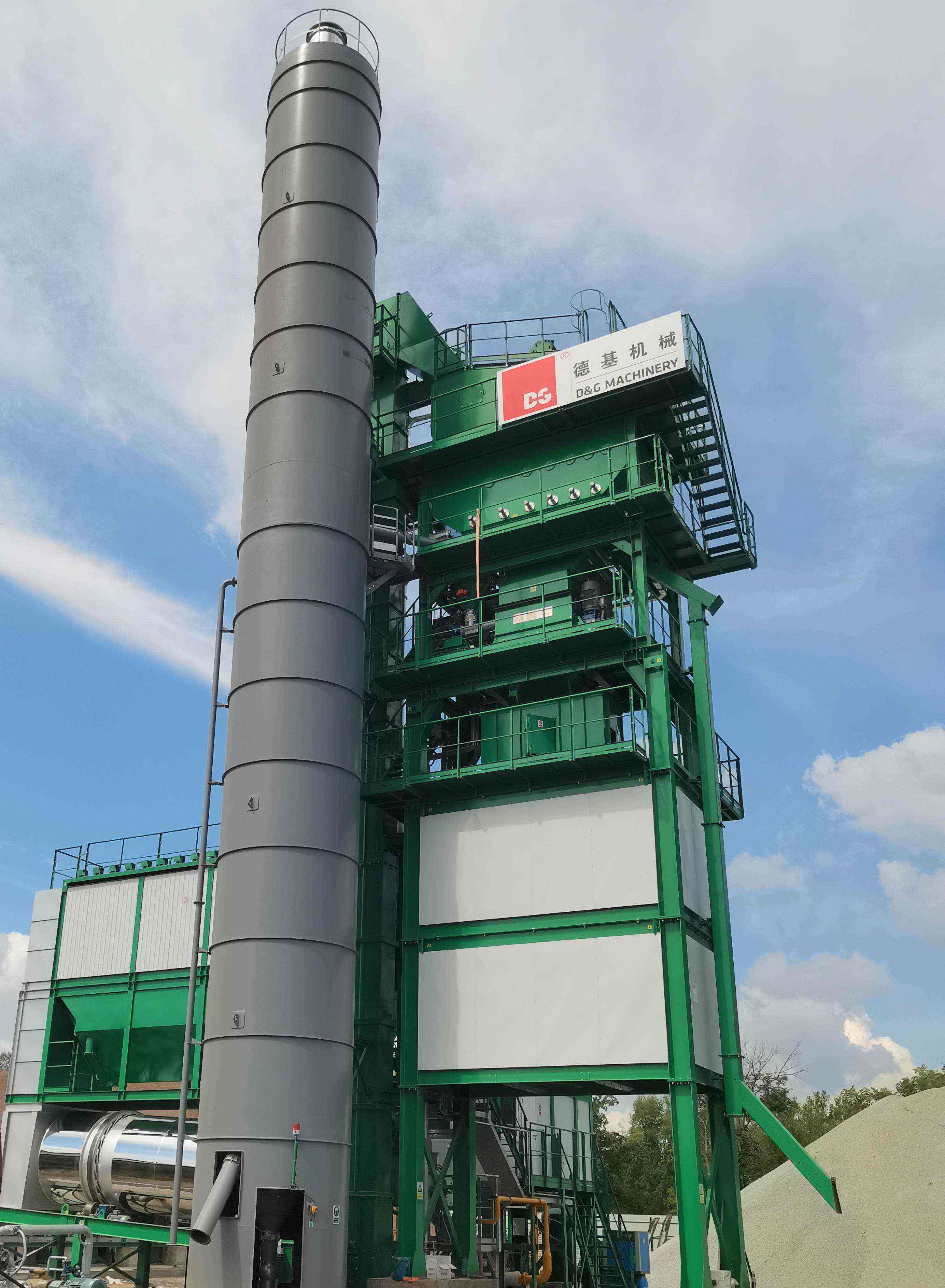 Тағы бір DG1500PM асфальт зауытының монтажы аяқталды