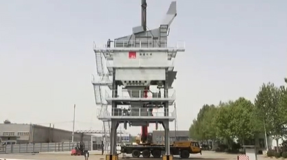D&G Machinery компаниясының DG5000 асфальт араластыру зауыты алдын ала құрастырылуда